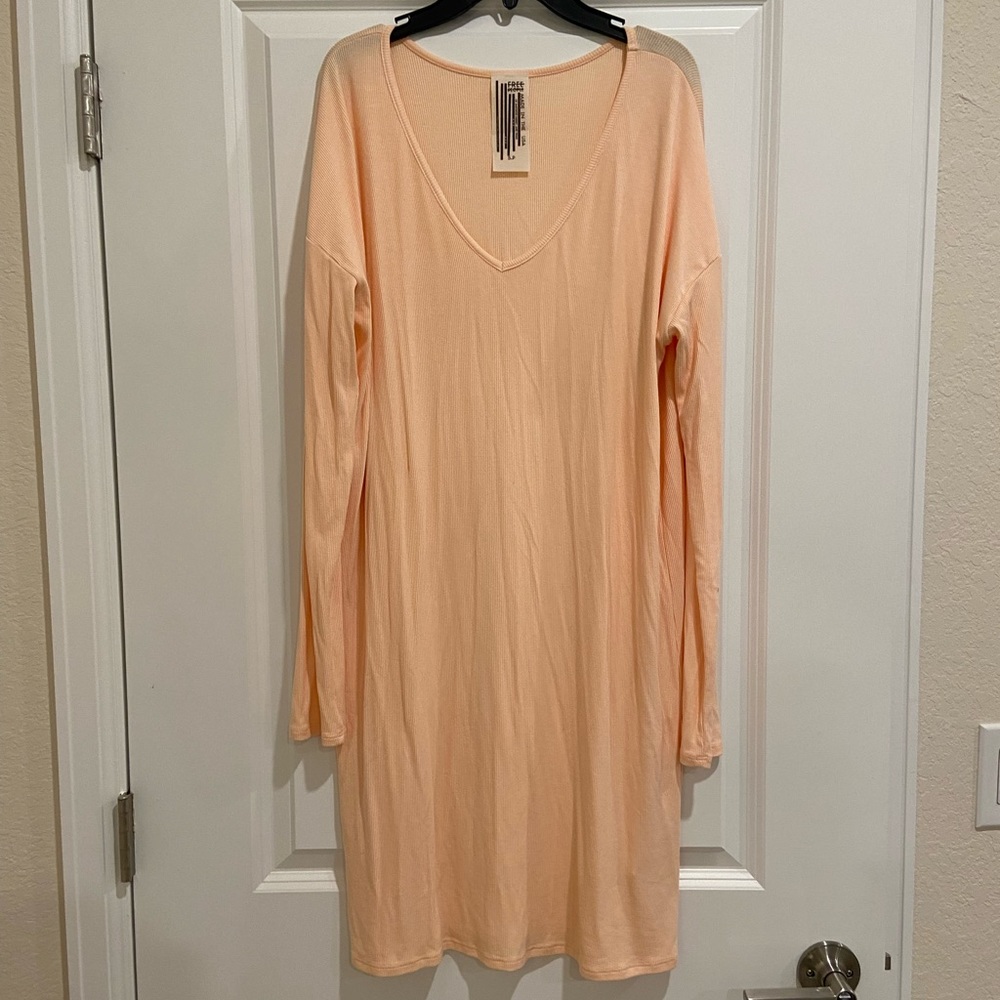 Free People Long Sleeve Pink Dress S
